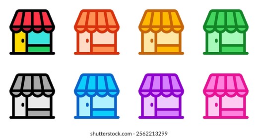 Editable store, restaurant, cafe building vector icon. Part of a big icon set family. Perfect for web and app interfaces, presentations, infographics, etc