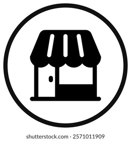Editable store, restaurant, cafe building vector icon. Part of a big icon set family. Perfect for web and app interfaces, presentations, infographics, etc