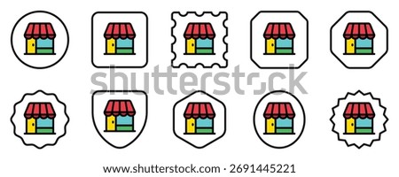 Editable store, restaurant, cafe building vector icon. Part of a big icon set family. Perfect for web and app interfaces, presentations, infographics, etc