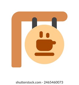 Editable store sign vector icon. Cafe, coffee shop, restaurant, drink, beverages. Part of a big icon set family. Perfect for web and app interfaces, presentations, infographics, etc