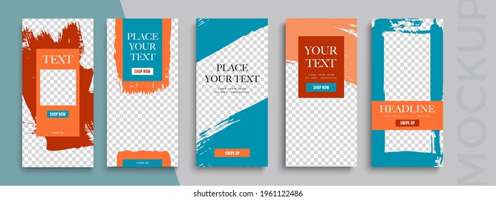 Editable Stories template. Design  for social media