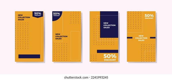 Editable Stories template. Design for social media. Flash Sale