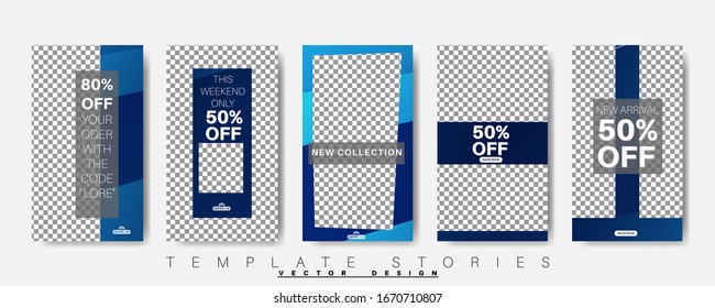 Editable Story background template. Vector Modern design background for social media. Post layout template.