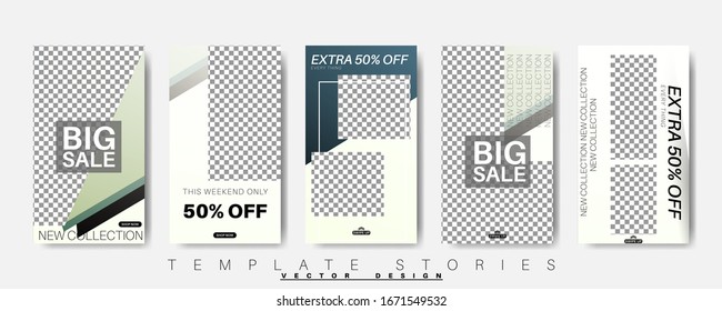 Editable story background template. Vector background for modern designs for social media. post Layout for promotion