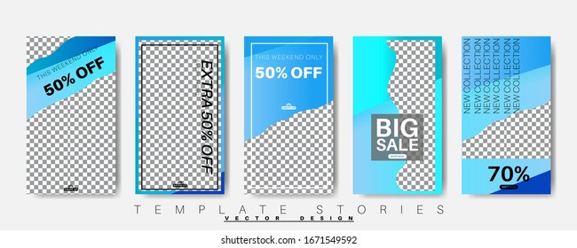 Editable story background template. Vector background for modern designs for social media. post Layout for promotion