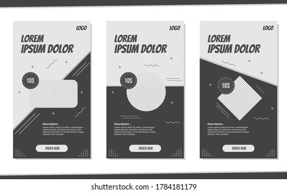 Editable story background template. Vector background for modern designs for social media. story background template for the promotional eps10 vector.