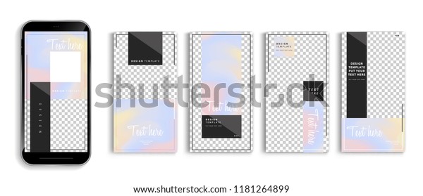 Download Editable Story Mockup Templates Smartphone Vector Stock Vector Royalty Free 1181264899 Yellowimages Mockups