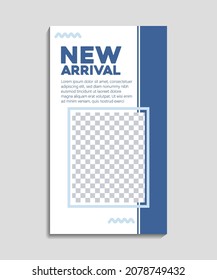 Editable story social media branding template design, Suitable for Social Media story modern digital Promotion
