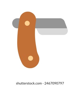 Editable straight razor vector icon. Barbershop, lifestyle, grooming. Part of a big icon set family. Perfect for web and app interfaces, presentations, infographics, etc