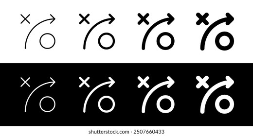Editable strategy arrow vector icon. Part of a big icon set family. Perfect for web and app interfaces, presentations, infographics, etc