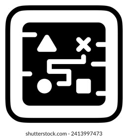 Editable strategy game, strategic map vector icon. Video game, game elements. Part of a big icon set family. Perfect for web and app interfaces, presentations, infographics, etc
