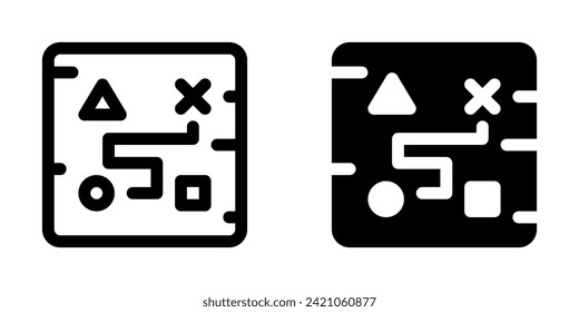 Editable strategy game, strategic map vector icon. Video game, game elements. Part of a big icon set family. Perfect for web and app interfaces, presentations, infographics, etc