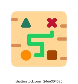 Editable strategy game, strategic map vector icon. Video game, game elements. Part of a big icon set family. Perfect for web and app interfaces, presentations, infographics, etc