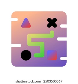 Editable strategy game, strategic map vector icon. Video game, game elements. Part of a big icon set family. Perfect for web and app interfaces, presentations, infographics, etc