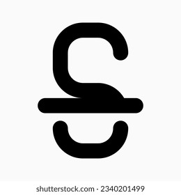 Editable strike through text format vector icon. Part of a big icon set family. Perfect for web and app interfaces, presentations, infographics, etc