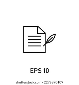 editable stroke document lettering illustration