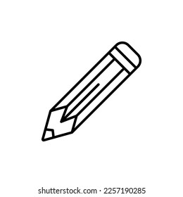 Editable Stroke of Pencil. Perfect for stores, internet shops, UI, design, articles, books