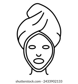 Editable stroke size. Icon in flat, contour, outline, thin and linear design. Spa treatments.Candles, oils and stones, water therapy. Beauty therapy and spa relaxation for wellness vector  Simple icon