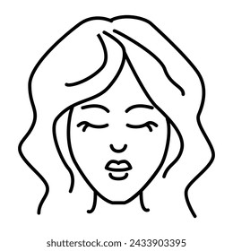 Editable stroke size. Icon in flat, contour, outline, thin and linear design. Spa treatments.Candles, oils and stones, water therapy. Beauty therapy and spa relaxation for wellness vector  Simple icon
