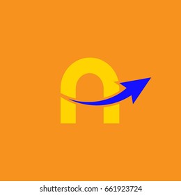 Editable stylized letter A for multiple purposes, including logo symbol and general art.