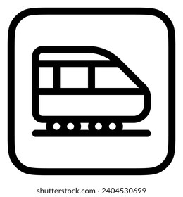 Editable subway train vector icon. Vehicles, transportation, travel. Part of a big icon set family. Perfect for web and app interfaces, presentations, infographics, etc