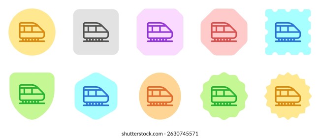 Ícone vetorial editável do metrô. Veículos, transporte, viagens. Parte de uma grande família de conjuntos de ícones. Perfeito para interfaces web e app, apresentações, infográficos, etc