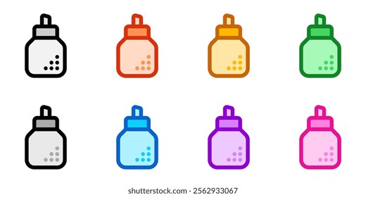 Editable sugar bottle vector icon. Cafe, coffee shop, restaurant, drink, beverages. Part of a big icon set family. Perfect for web and app interfaces, presentations, infographics, etc