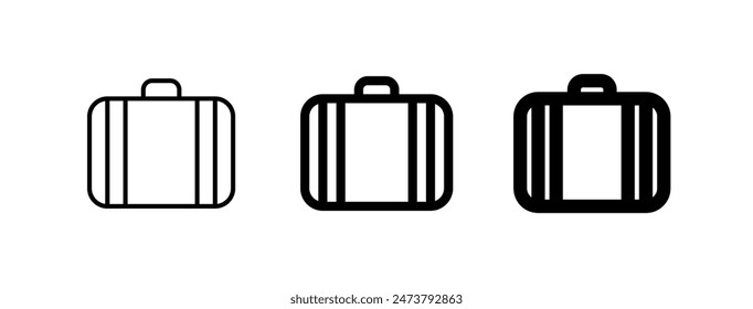 Editable suitcase vector icon. Part of a big icon set family. Perfect for web and app interfaces, presentations, infographics, etc