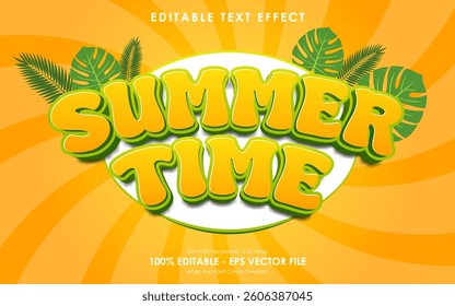 Editable Summer Time Text Effect