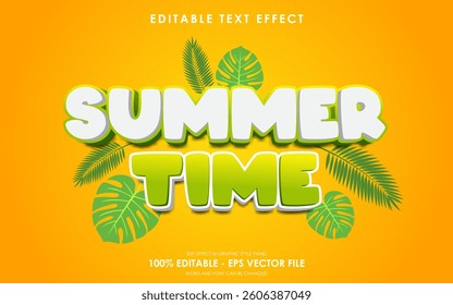 Editable Summer Time Text Effect