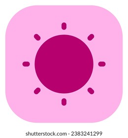Bearbeitbare Sonne, Helligkeit Vektorsymbol. Teil einer großen Icon-Set-Familie. Perfekt für Web- und App-Schnittstellen, Präsentationen, Infografiken usw.