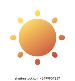 Editable sun, brightness vector icon. Part of a big icon set family. Perfect for web and app interfaces, presentations, infographics, etc