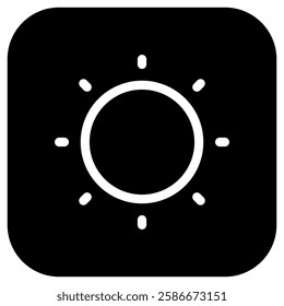 Editable sun, brightness vector icon. Part of a big icon set family. Perfect for web and app interfaces, presentations, infographics, etc