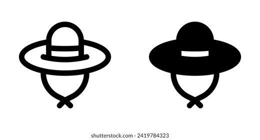 Editable sun hat vector icon. Part of a big icon set family. Perfect for web and app interfaces, presentations, infographics, etc