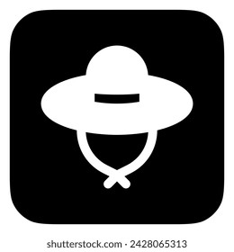 Editable sun hat vector icon. Part of a big icon set family. Perfect for web and app interfaces, presentations, infographics, etc