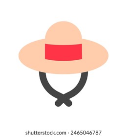 Editable sun hat vector icon. Part of a big icon set family. Perfect for web and app interfaces, presentations, infographics, etc