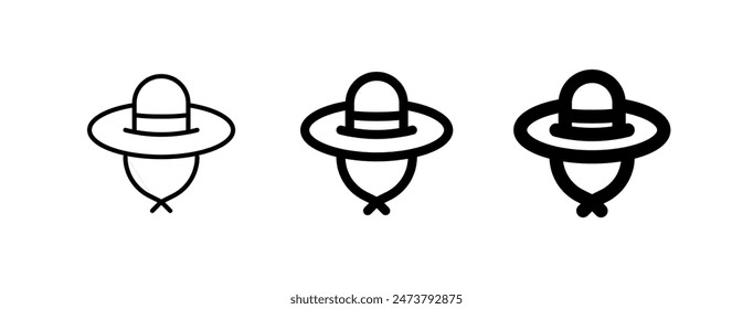 Editable sun hat vector icon. Part of a big icon set family. Perfect for web and app interfaces, presentations, infographics, etc