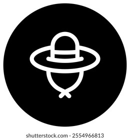 Editable sun hat vector icon. Part of a big icon set family. Perfect for web and app interfaces, presentations, infographics, etc