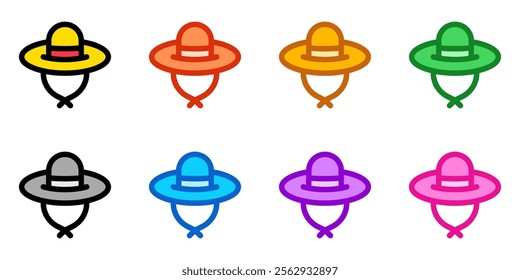 Editable sun hat vector icon. Part of a big icon set family. Perfect for web and app interfaces, presentations, infographics, etc