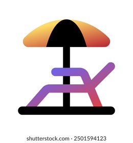 Editable sun lounger vector icon. Part of a big icon set family. Perfect for web and app interfaces, presentations, infographics, etc