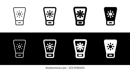 Editable sunblock vector icon. Cosmetics, makeup, skincare, beauty. Part of a big icon set family. Perfect for web and app interfaces, presentations, infographics, etc