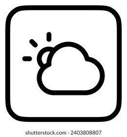 Editable sunny day vector icon. Part of a big icon set family. Perfect for web and app interfaces, presentations, infographics, etc