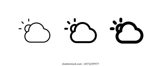 Editable sunny day vector icon. Part of a big icon set family. Perfect for web and app interfaces, presentations, infographics, etc