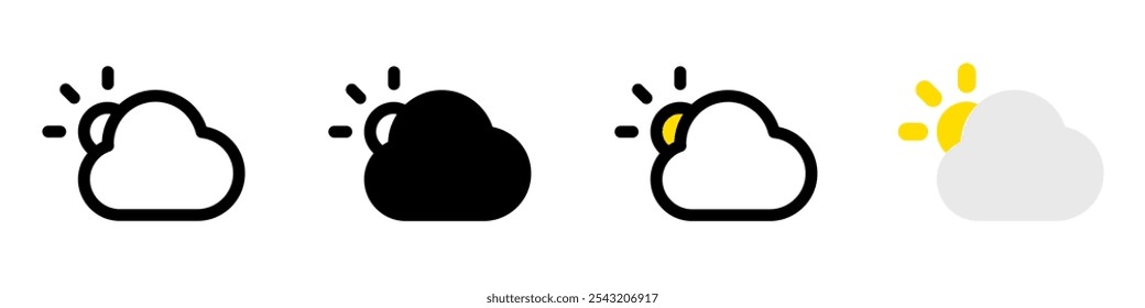 Editable sunny day vector icon. Part of a big icon set family. Perfect for web and app interfaces, presentations, infographics, etc