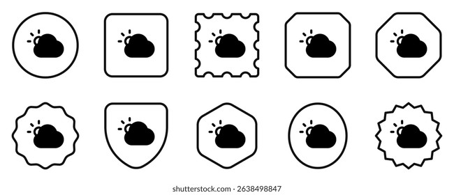 Editable sunny day vector icon. Part of a big icon set family. Perfect for web and app interfaces, presentations, infographics, etc