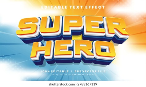Editable super hero text effects, modern colors.Text style effects.