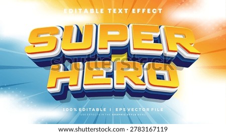 Editable super hero text effects, modern colors.Text style effects.