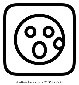Editable suprised expression emoticon vector icon. Part of a big icon set family. Part of a big icon set family. Perfect for web and app interfaces, presentations, infographics, etc