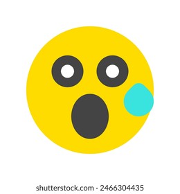 Editable suprised expression emoticon vector icon. Part of a big icon set family. Part of a big icon set family. Perfect for web and app interfaces, presentations, infographics, etc
