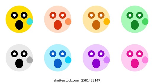 Editable suprised expression emoticon vector icon. Part of a big icon set family. Part of a big icon set family. Perfect for web and app interfaces, presentations, infographics, etc